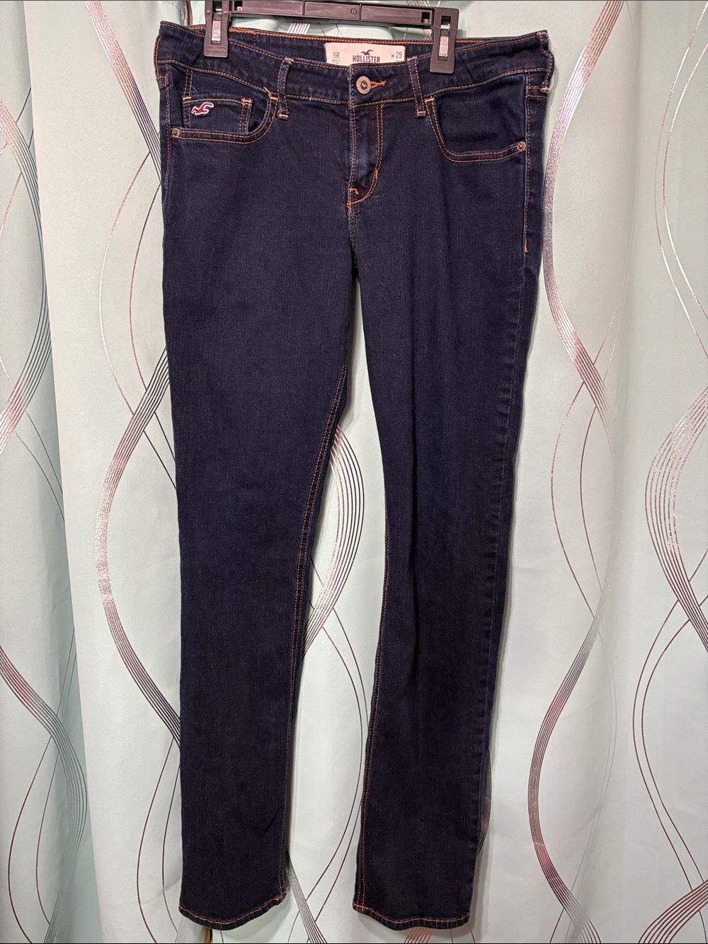 Hollister Women's Dark Indigo Skinny Jeans